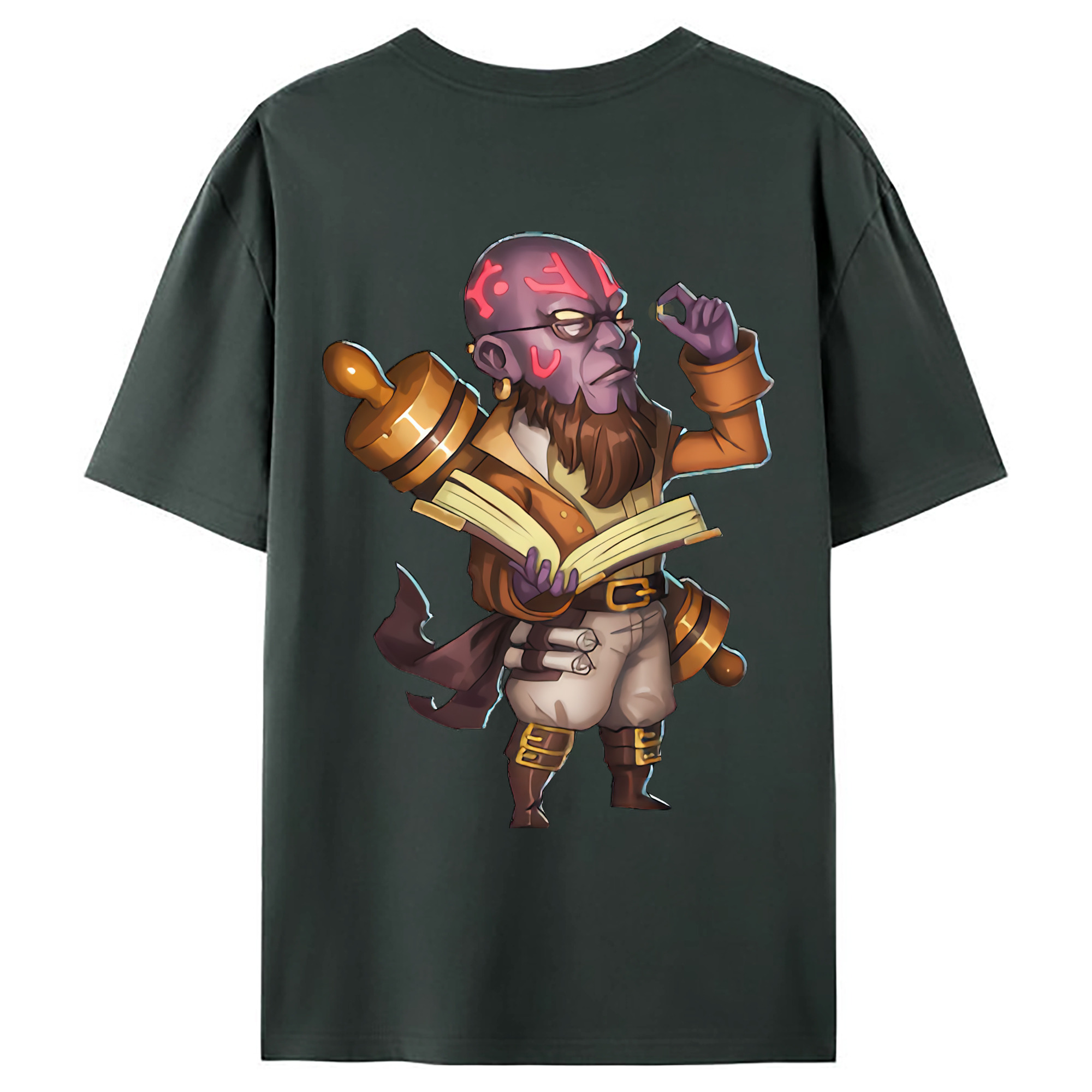（画像用） リーグ・オブ・レジェンド League of Legends LOL 綿100％ メンズ半袖Tシャツ（バックプリント） 通気性